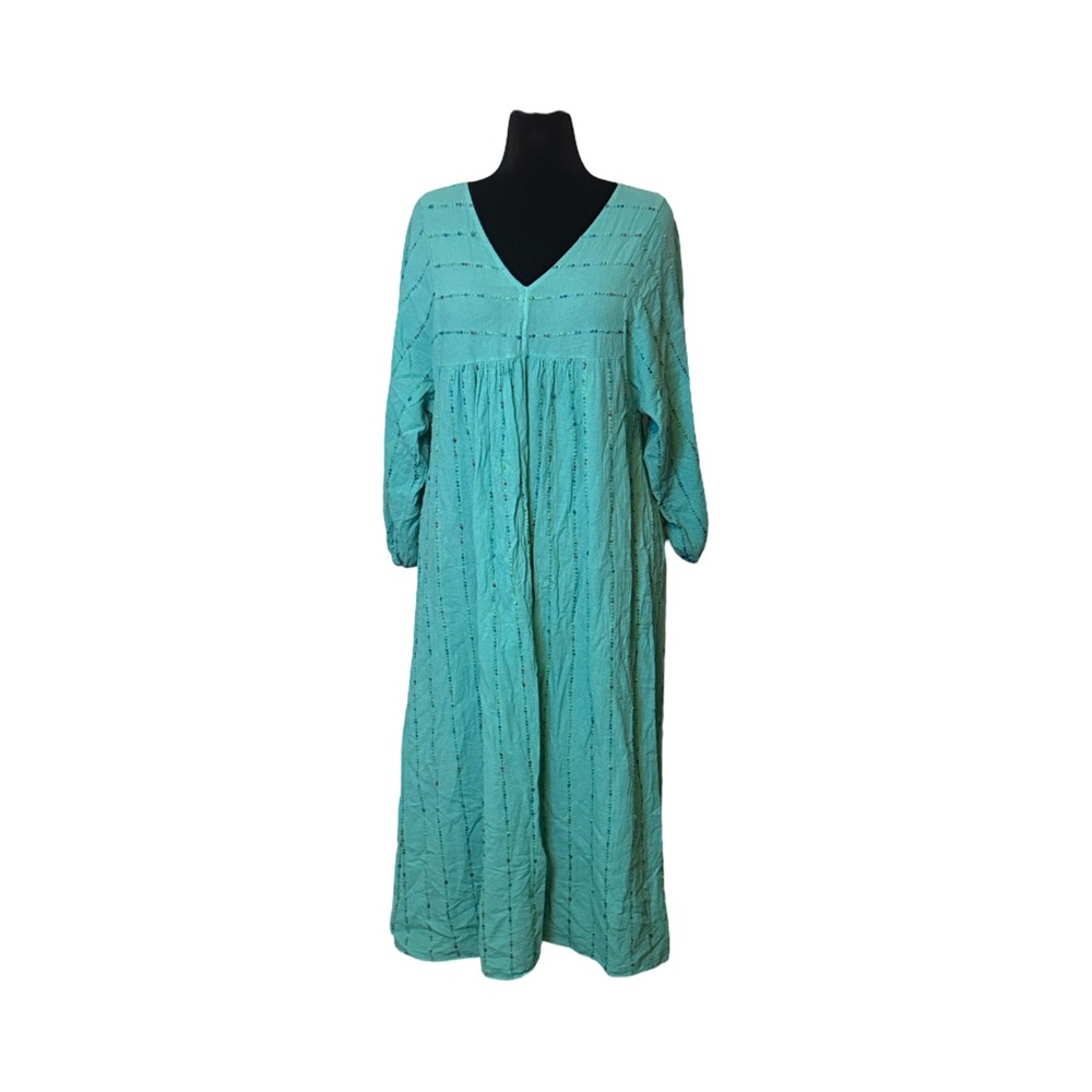 Elegant Teal Maxi Dress